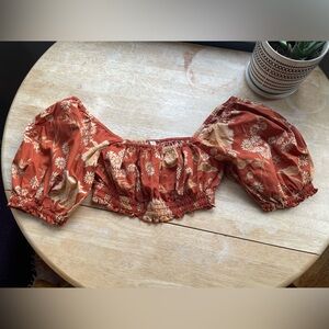 Spell Sloane Crop Top, Size Medium Top, EUC